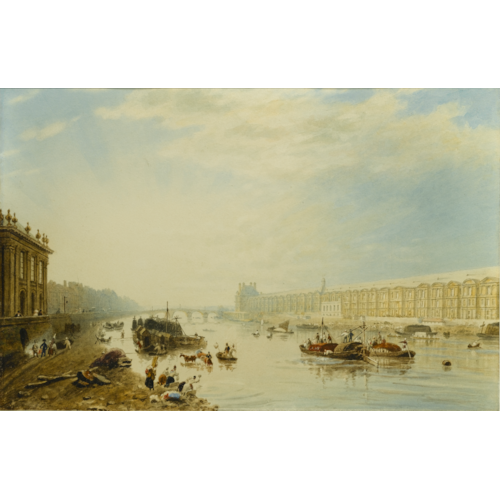 The Seine, Looking Towards the Louvre and the Pont Royal